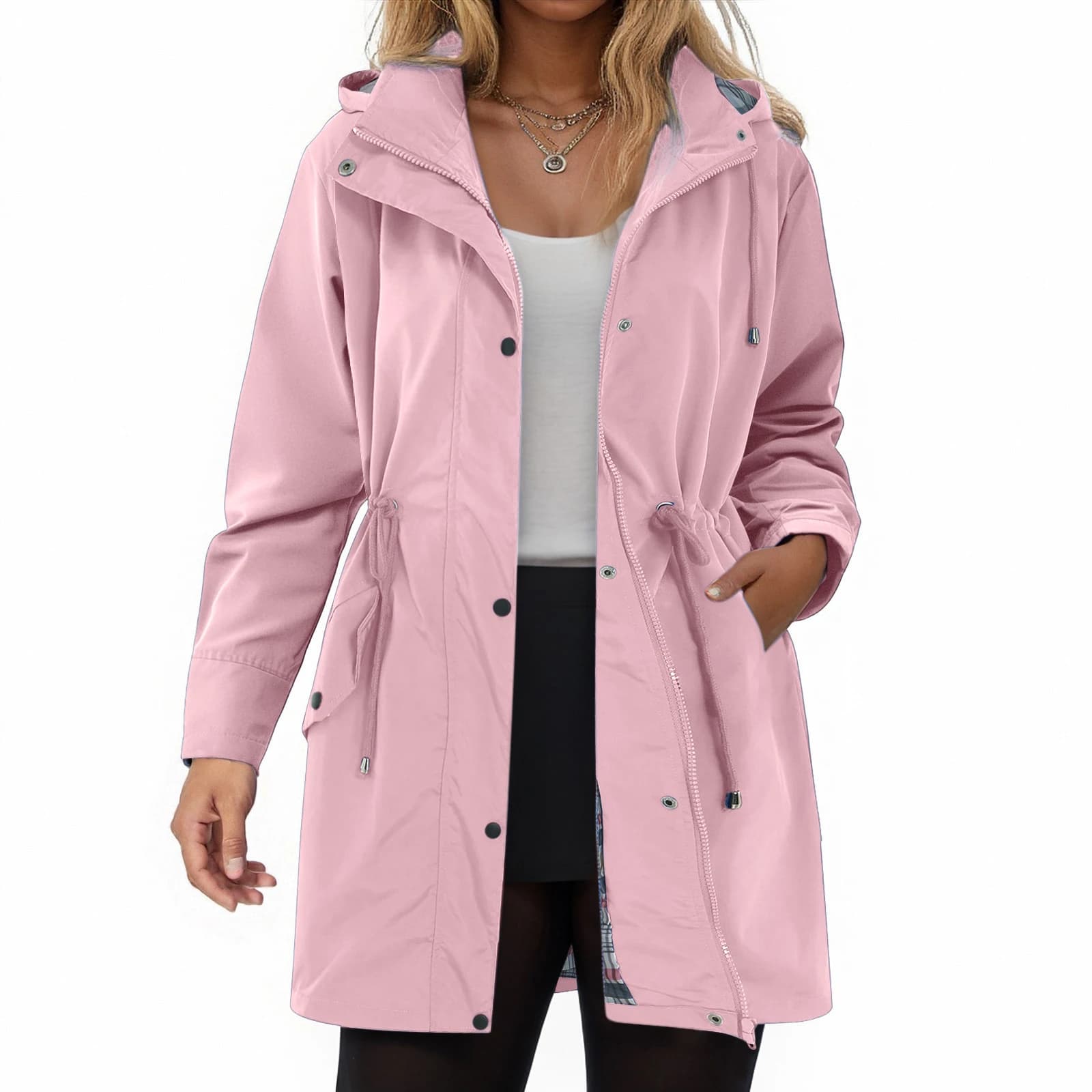 Women's Lightweight Hooded Rain Jacket