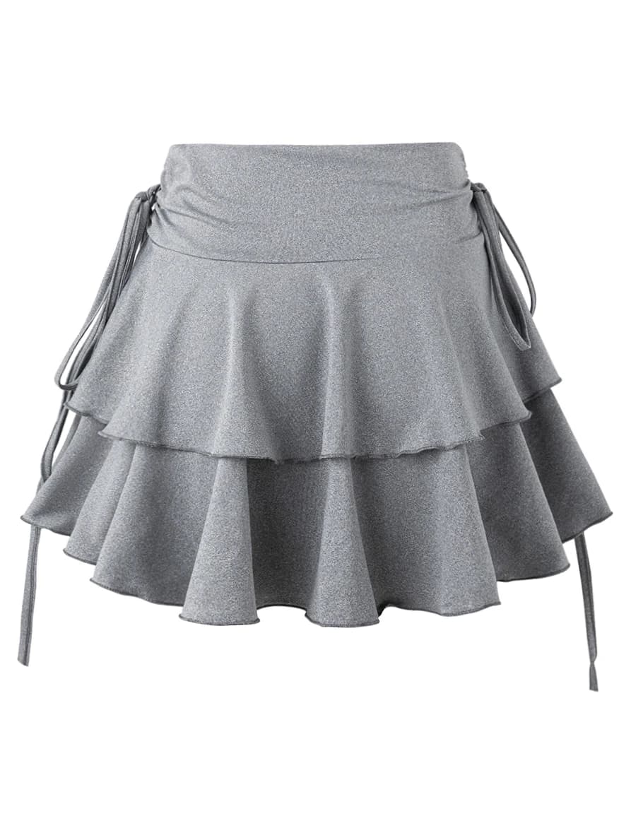Women's Solid High Waist Slim Fit Summer Skirt