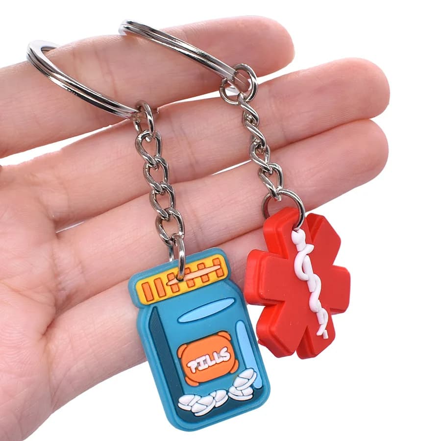 Cute Keychain Bulk Party Favors 10 Pack