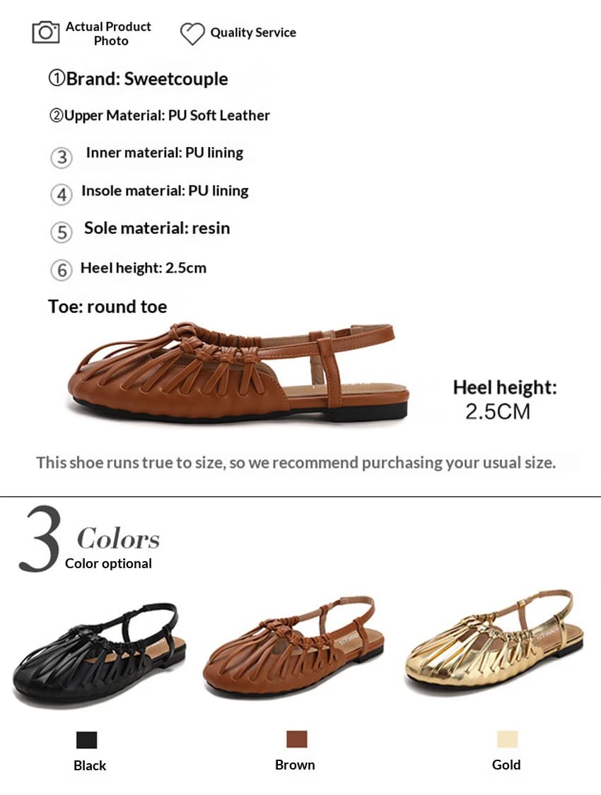 Women's Woven Flat Summer Sandals
