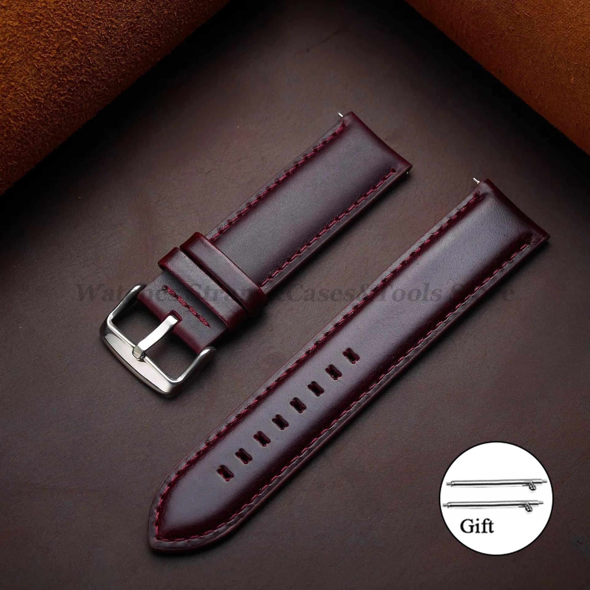 Leather Watch Strap with Quick Release