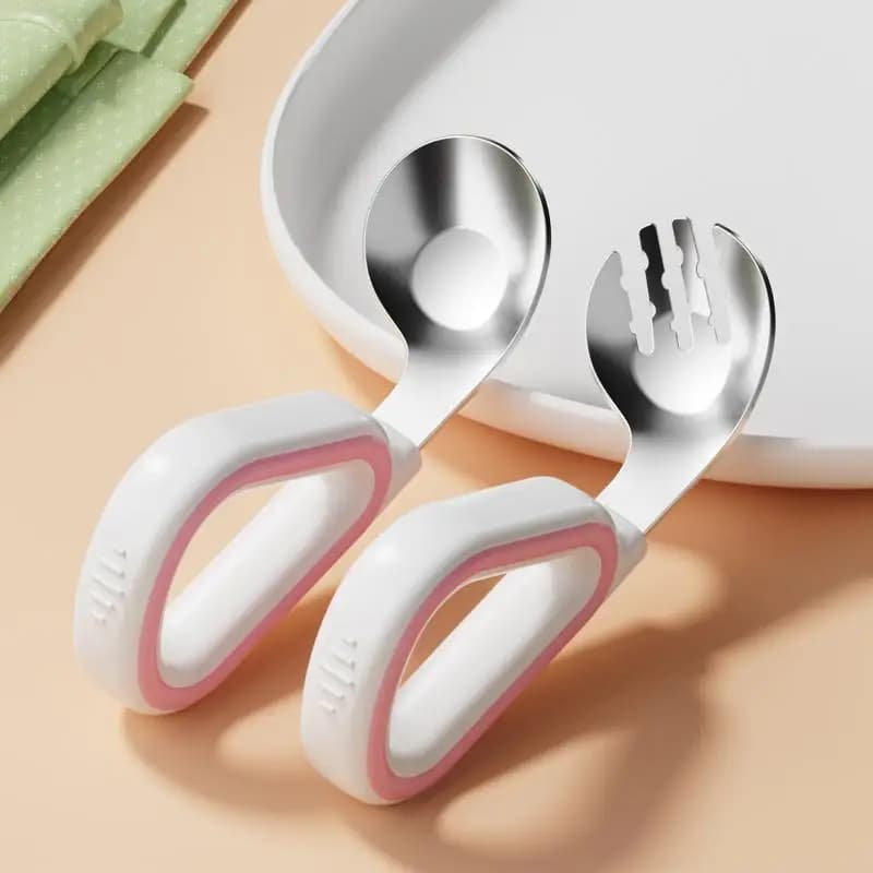 Infant Weaning Spoon and Fork Set