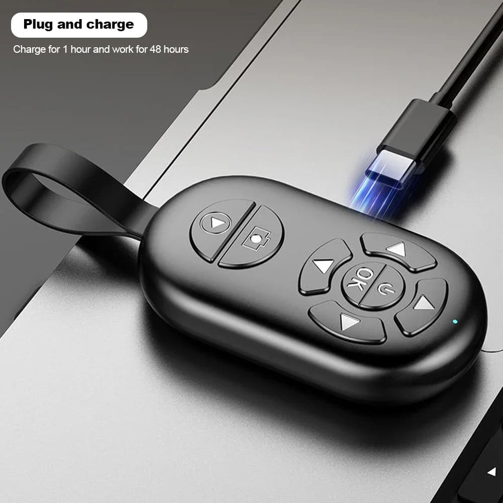 For Tiktok Photo Brush Video Bluetooth Remote Control Click The Novel Page Turning Mobile Phone Bluetooth Self-timer