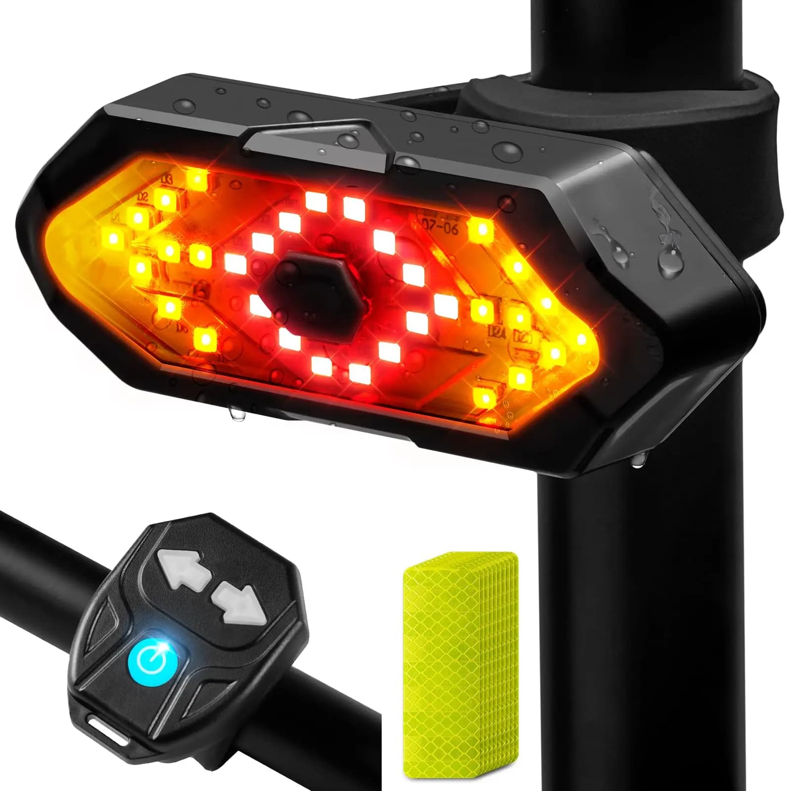 USB Rechargeable Bicycle Light Set With Turn Signal