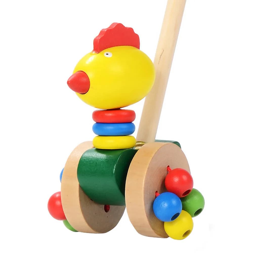 Wooden Push-Along Duck Toy