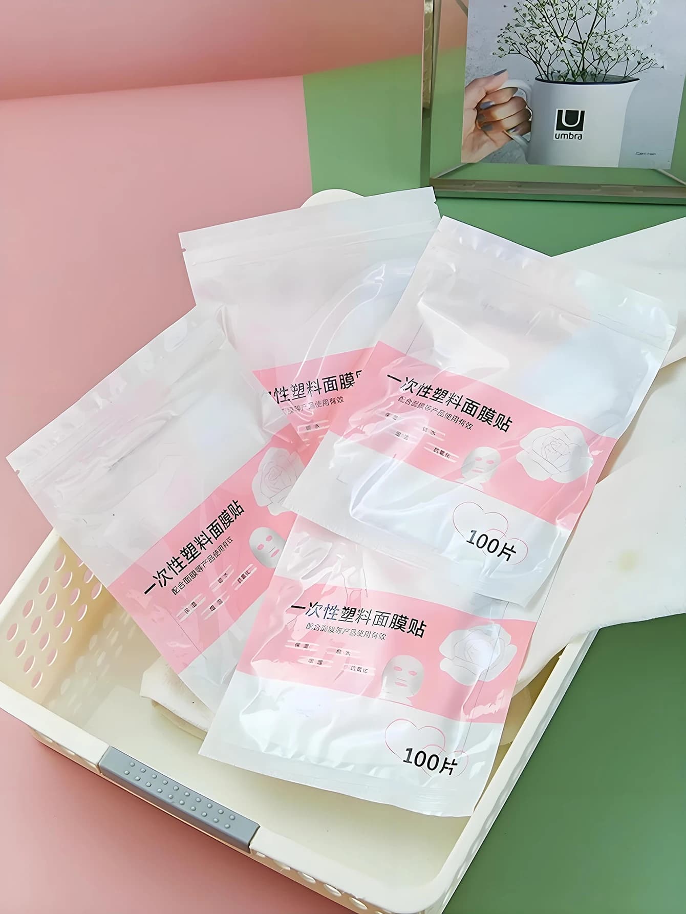 Disposable Facial Mask Sheets Ultra Thin Plastic