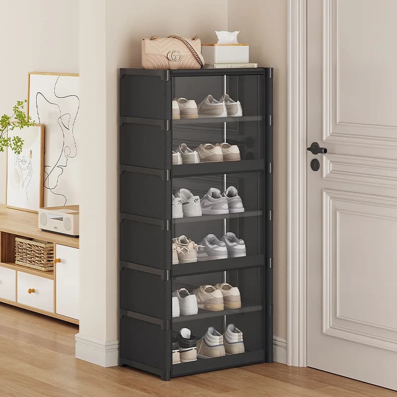 Transparent Large Shoe Rack with Dust Cover