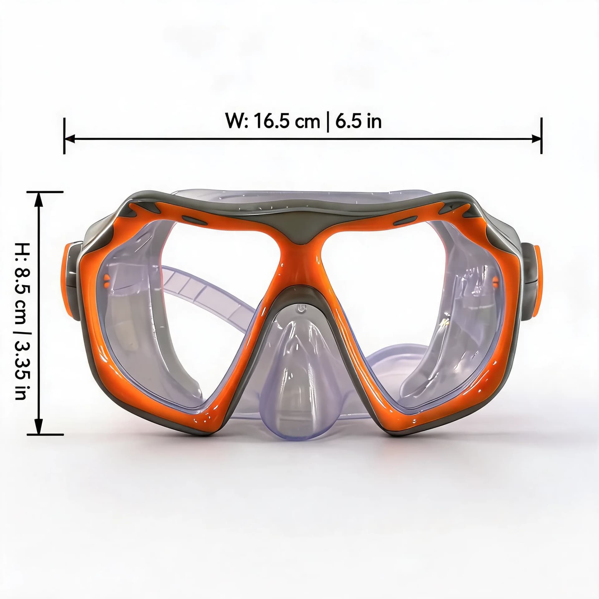 Dry Snorkel Set with Wide View Mask