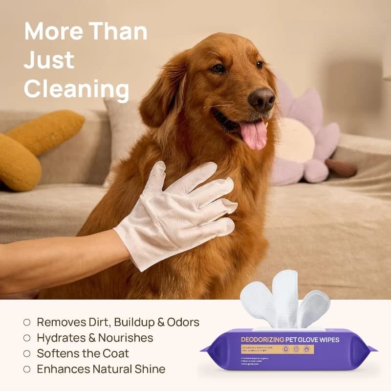 Dog and Cat Grooming Wipes Glove