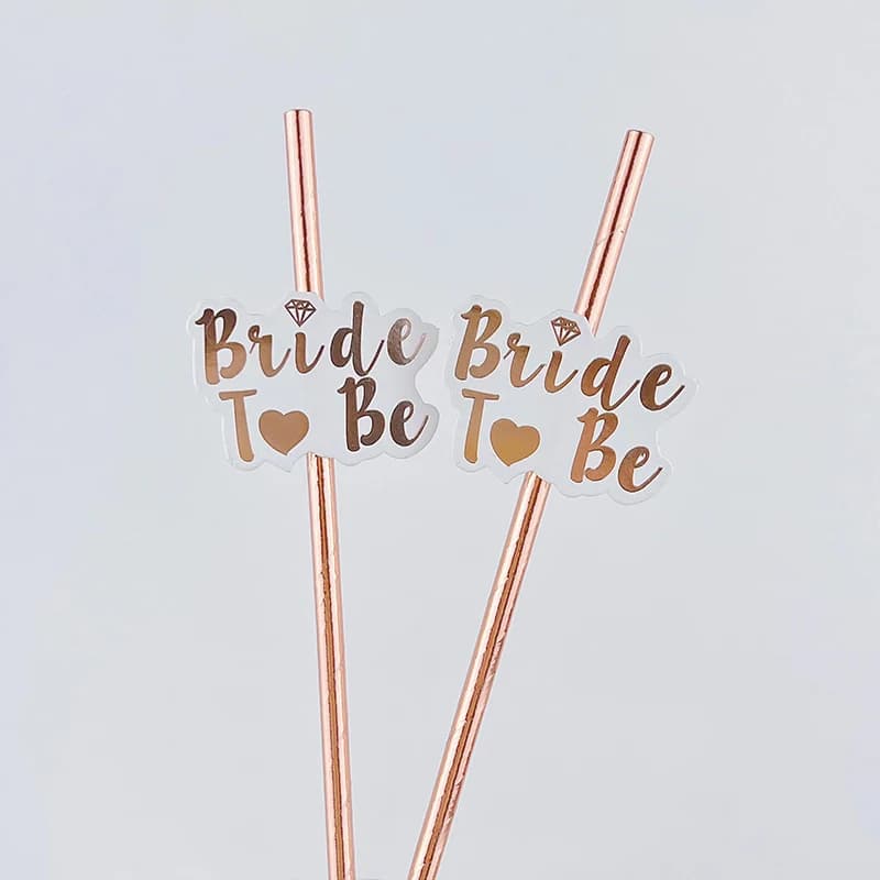Team Bride Straws Wedding Decoration