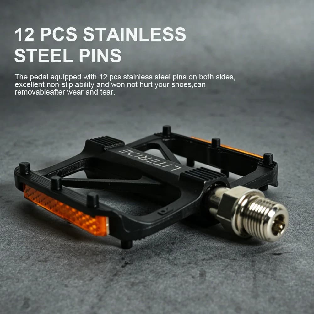 Flat Bike Pedals with Sealed Bearings