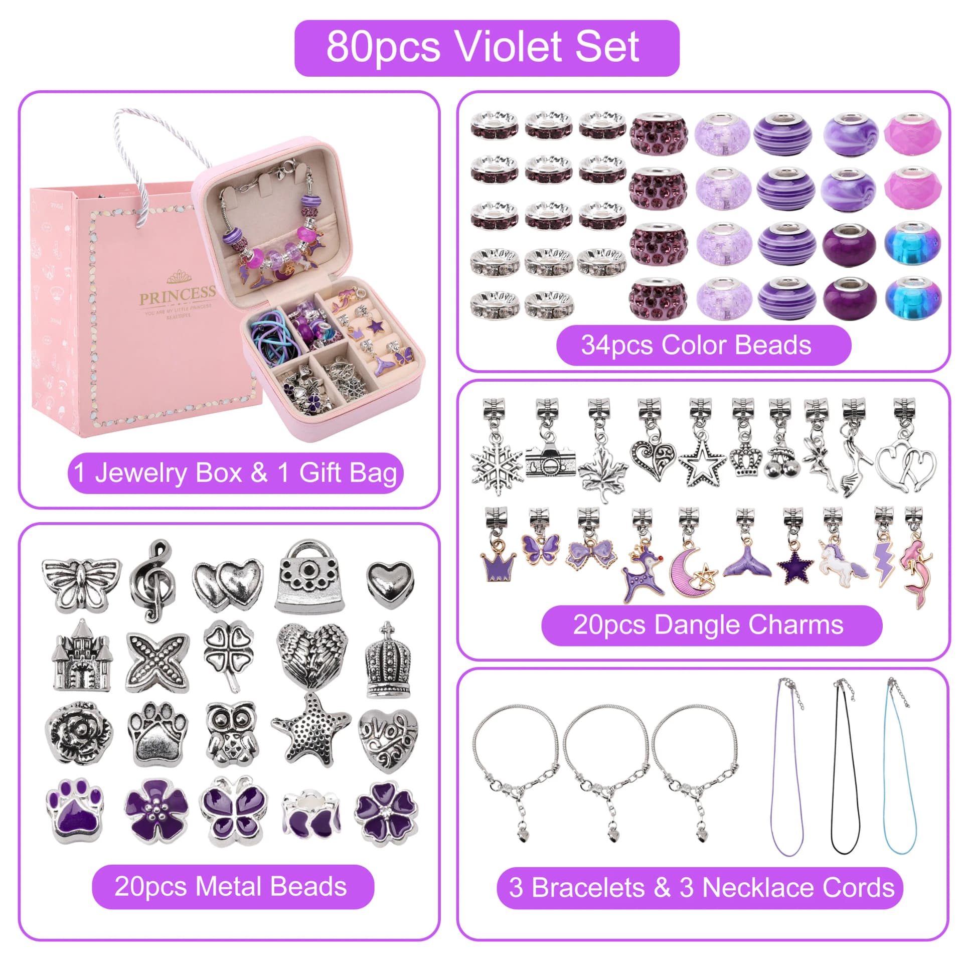 Jewelry Making Kit With Organizer And Beads