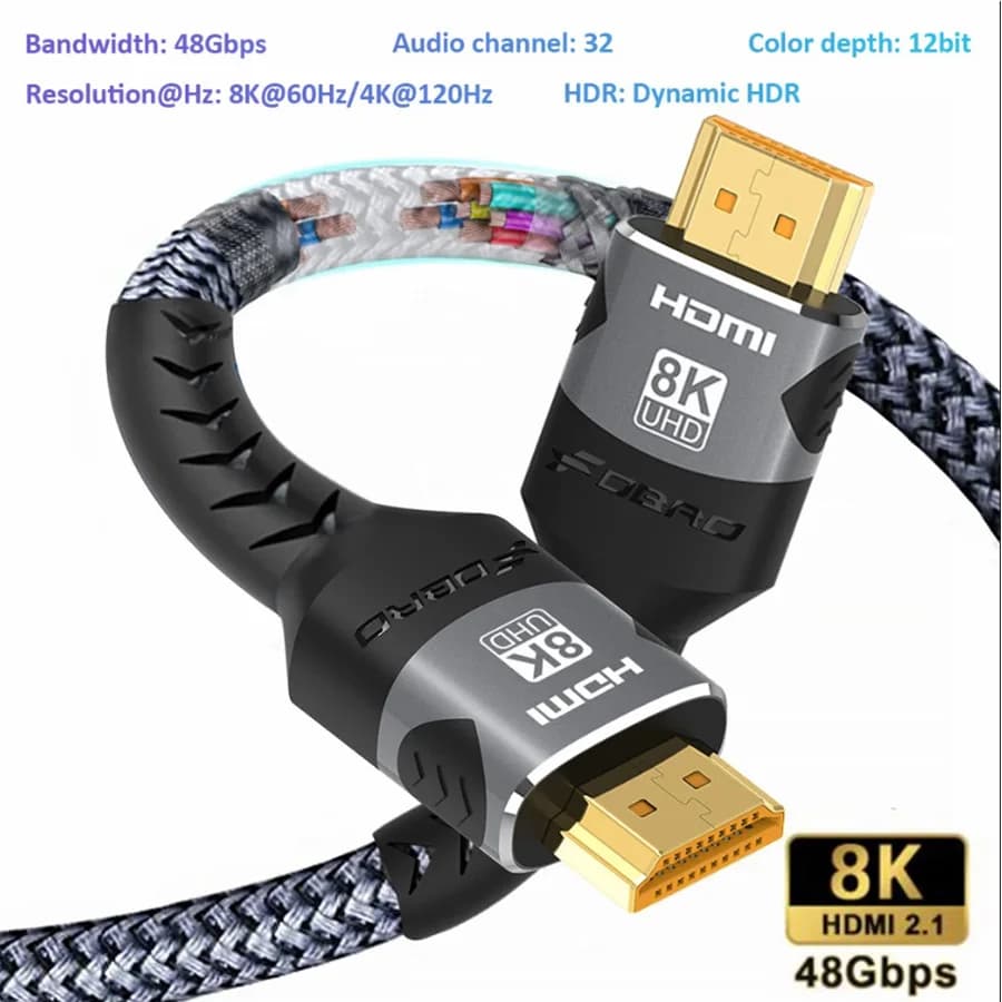 Ultra High Speed HDMI 2.1 Cable 48Gbps