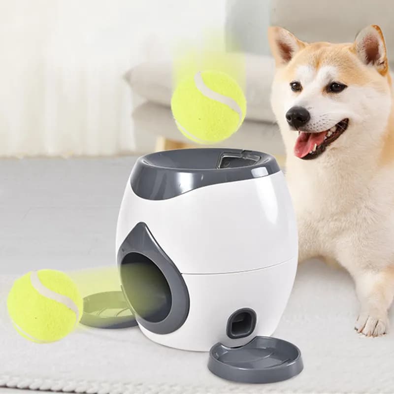 Interactive Tennis Ball Treat Dispenser Toy