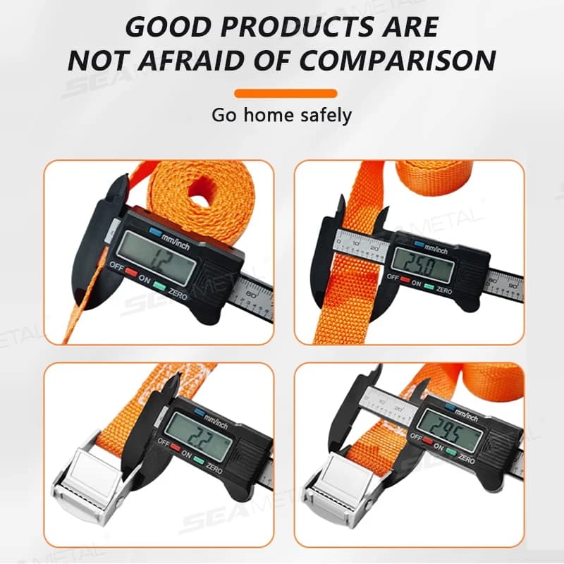 BLALION 3/4/6M Cargo Strap With Buckle Tie-Down Belt Motorcycle Car Bicycle Tow Rope Strong Ratchet Fixing Belt for Luggage Bag