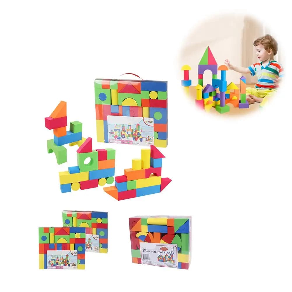 EVA Foam Building Blocks Set with Storage Bag