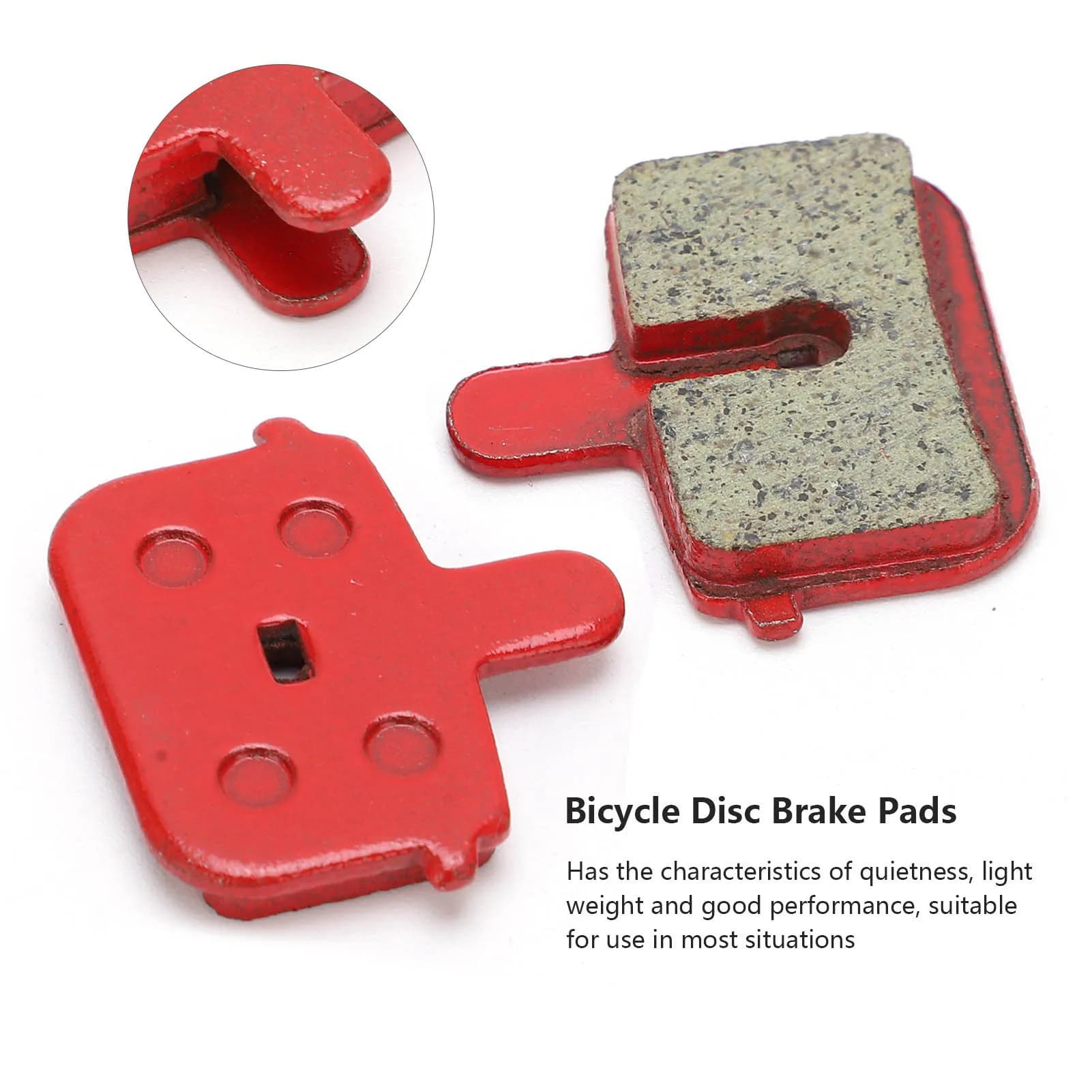 Bicycle Brake Pads Resin Semi-Metal 8 Pack