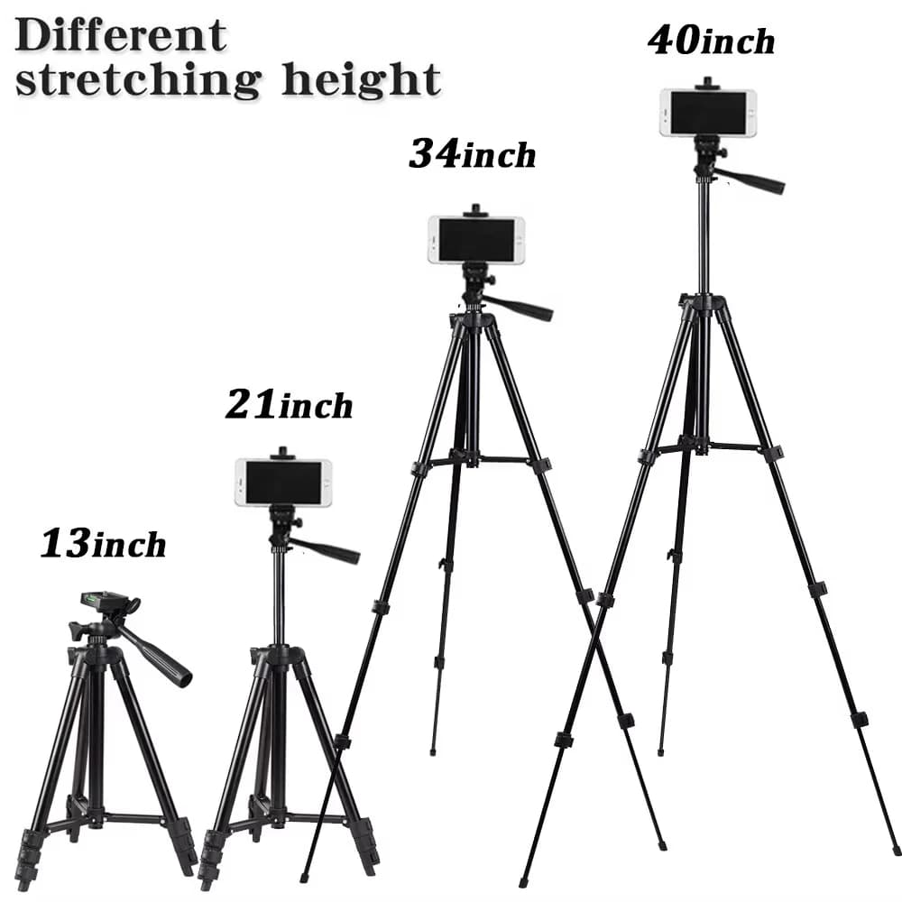 Universal Camera Tripod Stand with Phone Holder