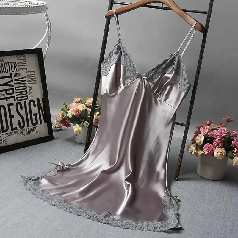 Lace Patchwork Camisola Nightgown