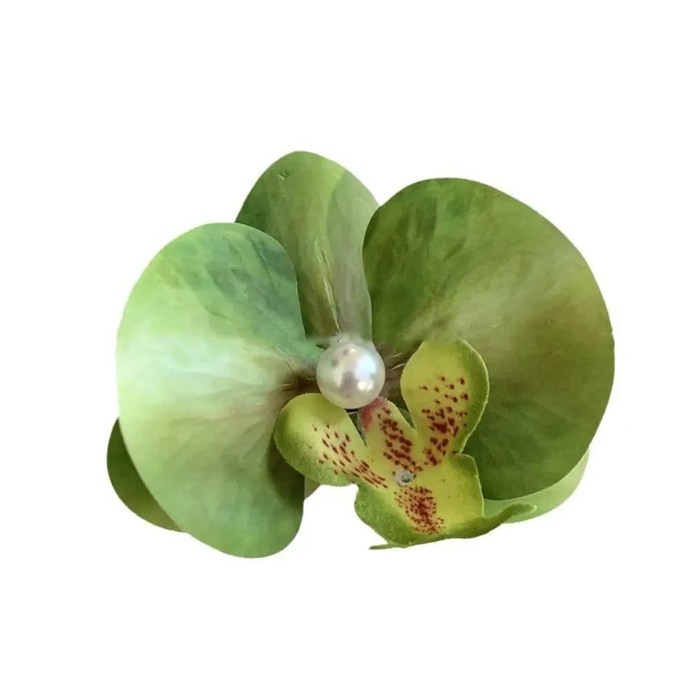 Hair Accessories Flower Hair Clip Pink Orchid Headdress Orchid Hairpin Hair Ornament Side Barrettes Bohemia Barrettes Bridal