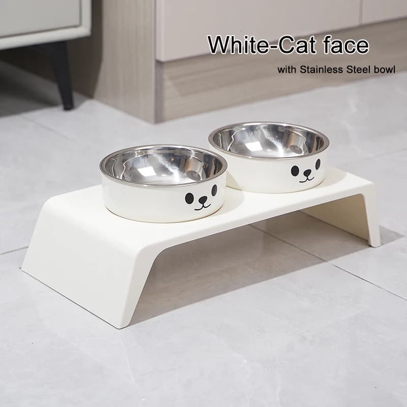 Elevated Pet Feeder Stand with Double Bowls
