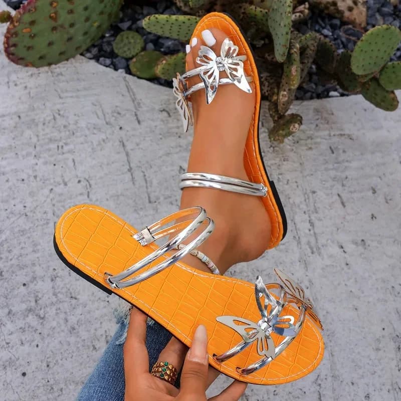 Women's Butterfly Flat Sandals