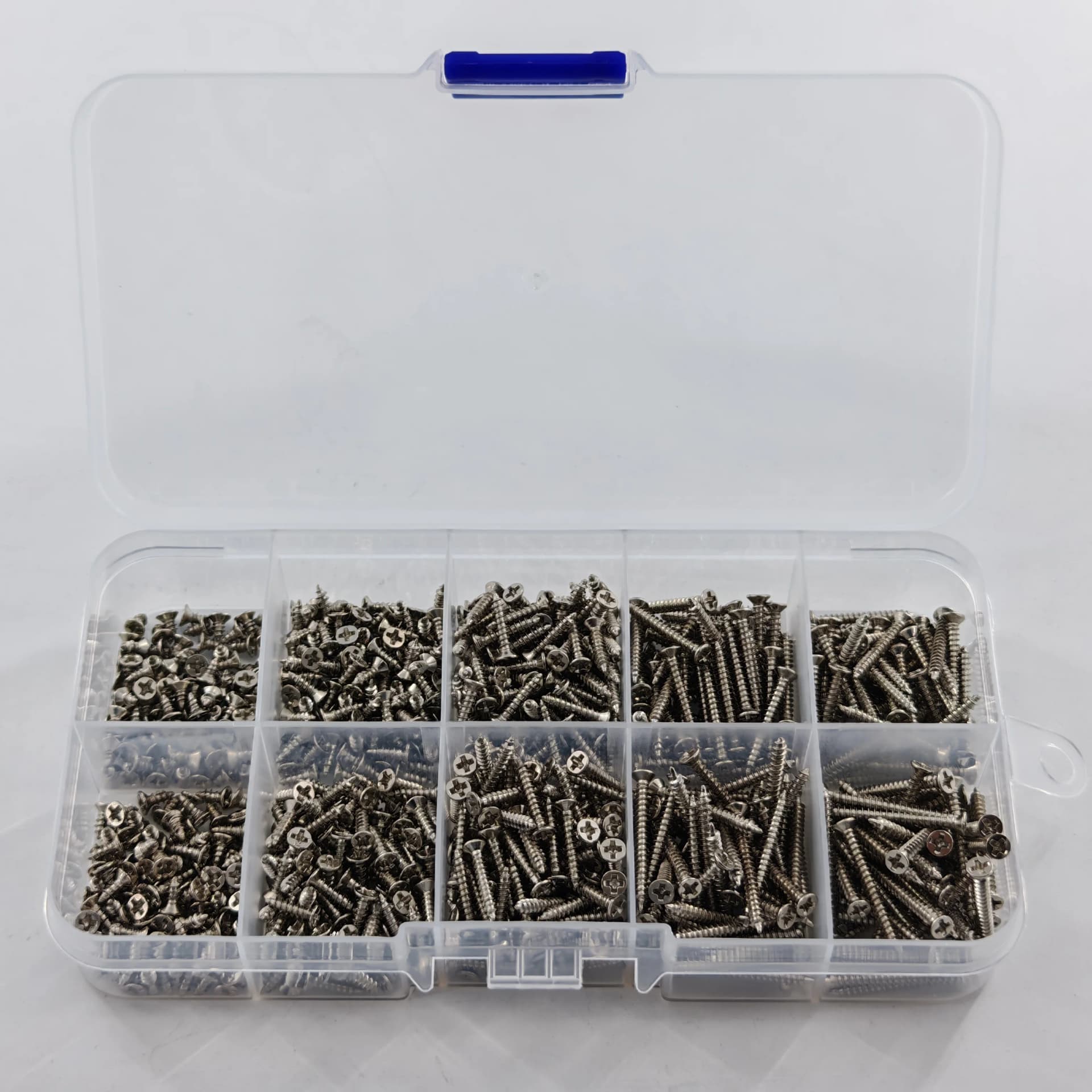 M2 Self-Tapping Screw Assortment Kit with Locking Nuts