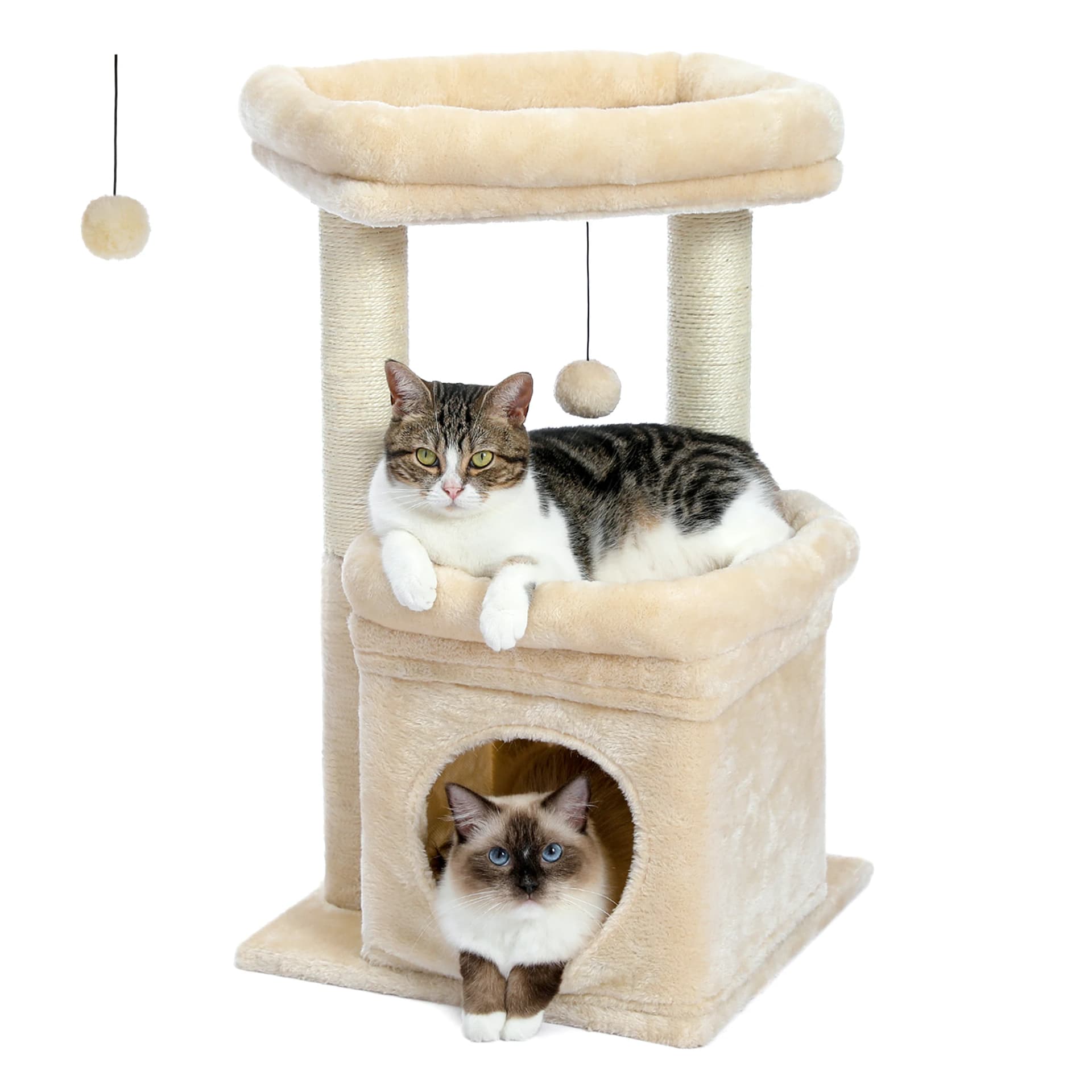 Cat Tree Tower with Condo and Sisal Posts