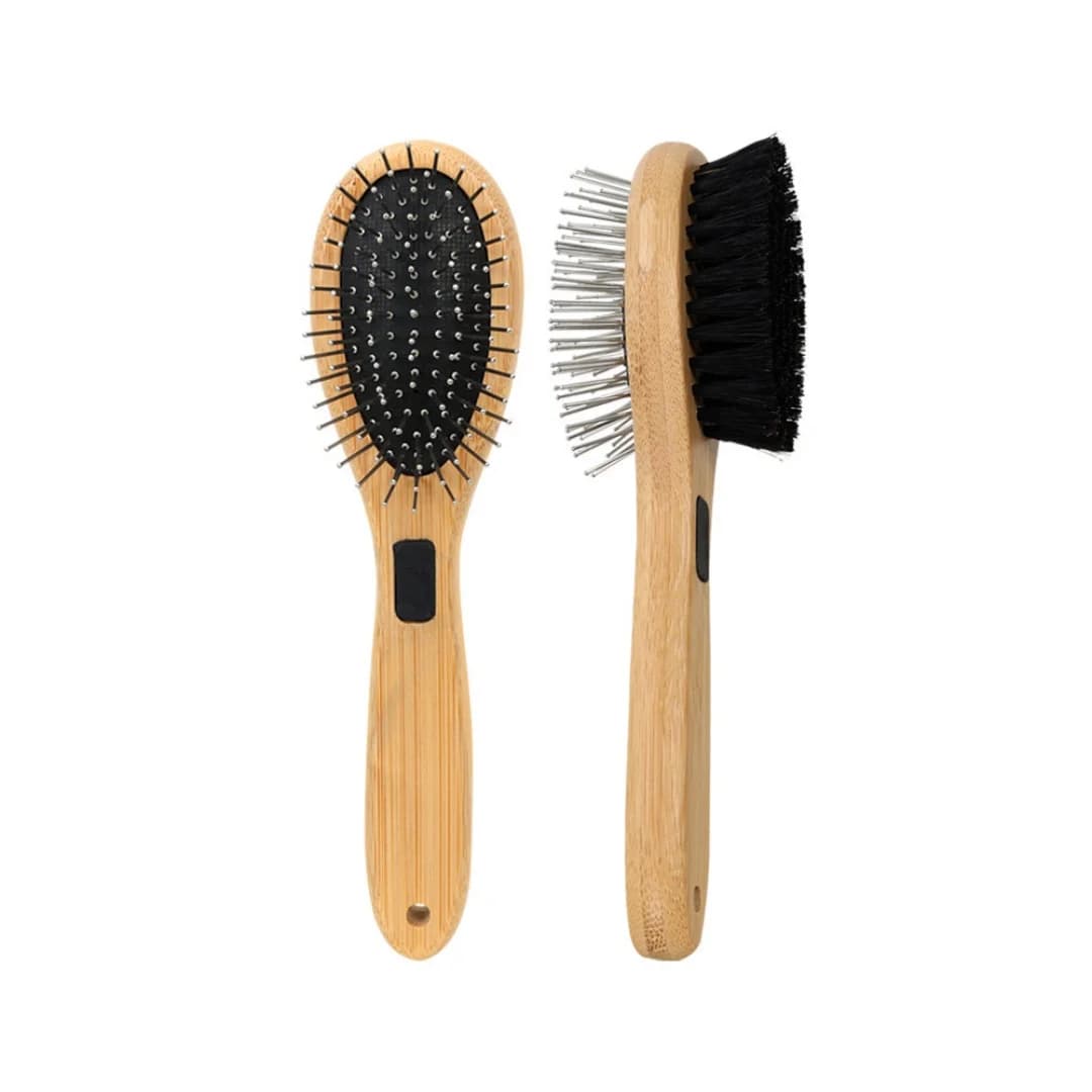 Dual-Sided Boar Bristle Pet Brush