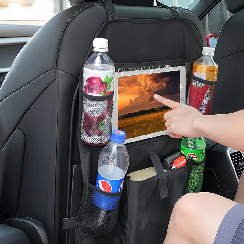 Car Seat Back Organizer with Multi-Compartment Storage