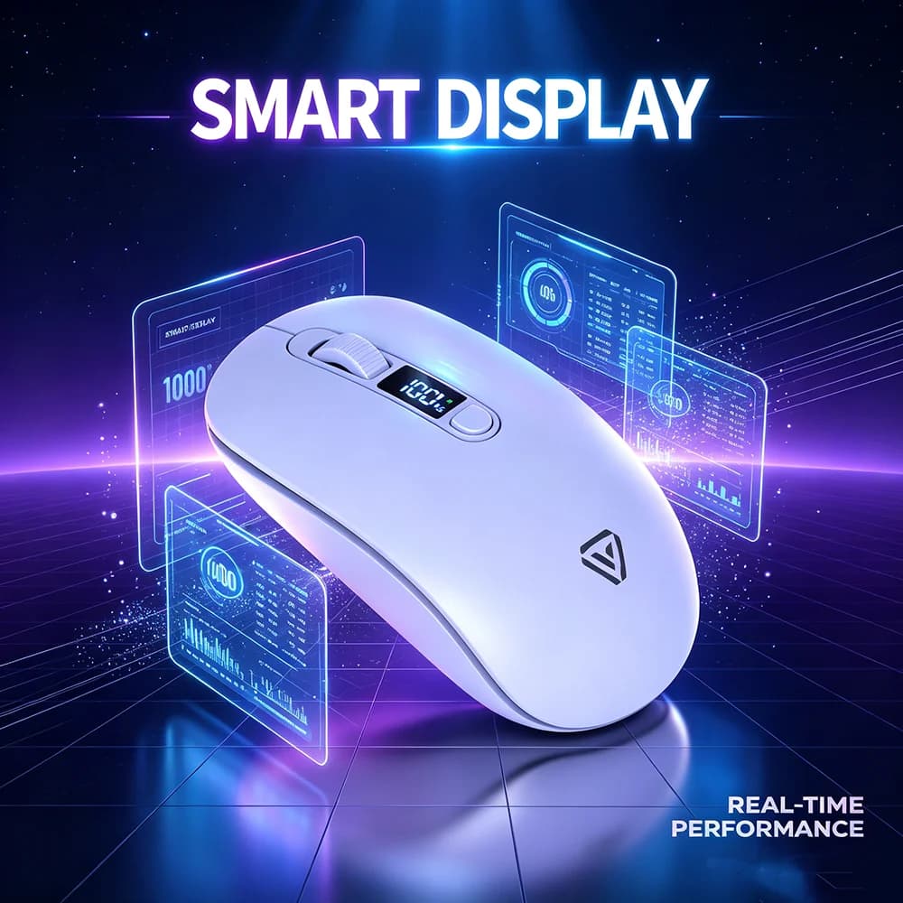 Wireless Silent Mouse with Dual Mode