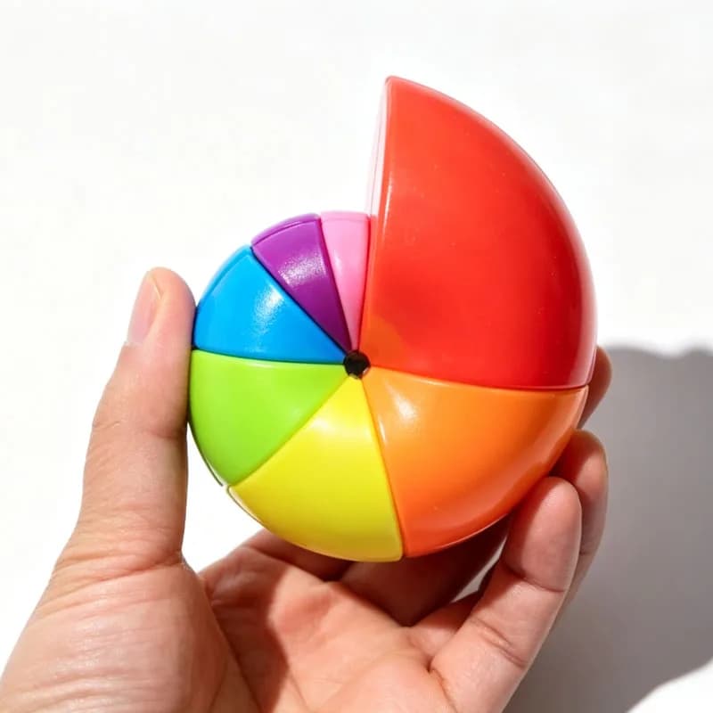 Rainbow Twist Puzzle Cube Speedcube