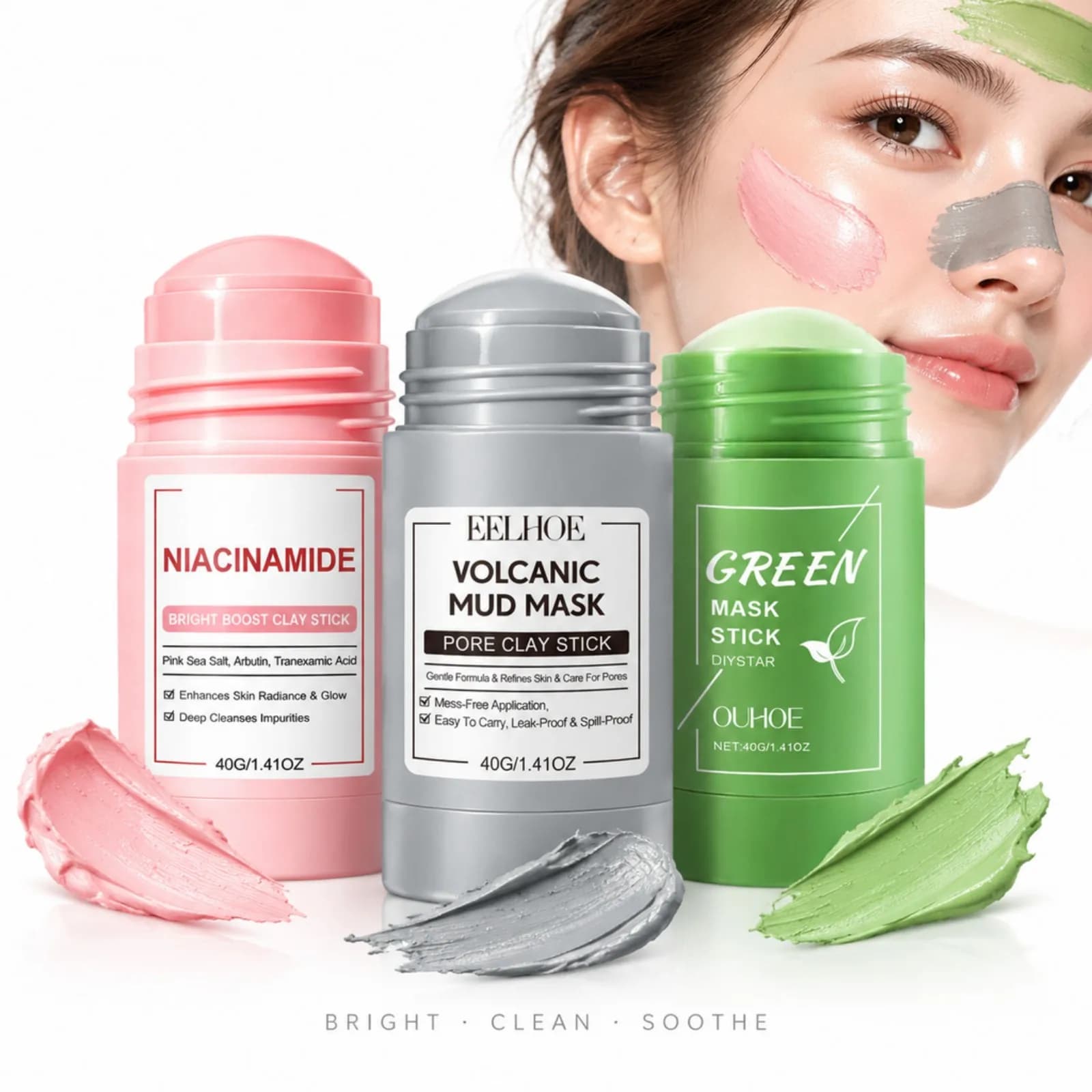 Pore Cleansing Clay Stick Facial Mask