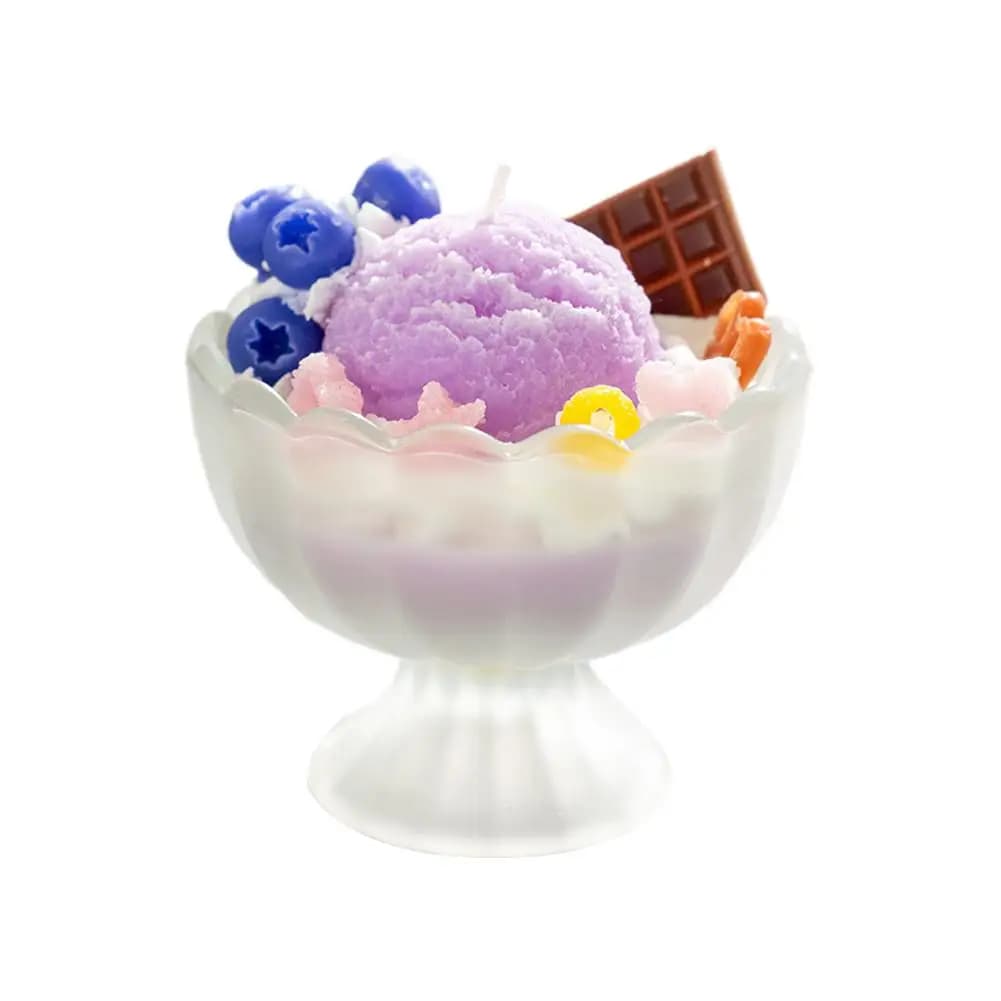 Ice Cream Scented Candle in Glass Jar