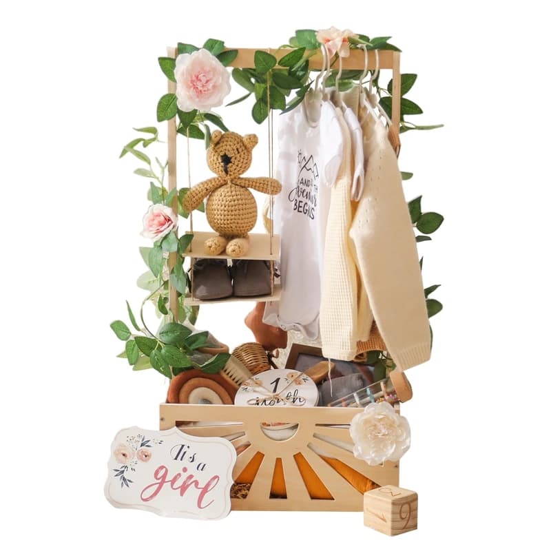 Wooden Storage Basket for Baby Room