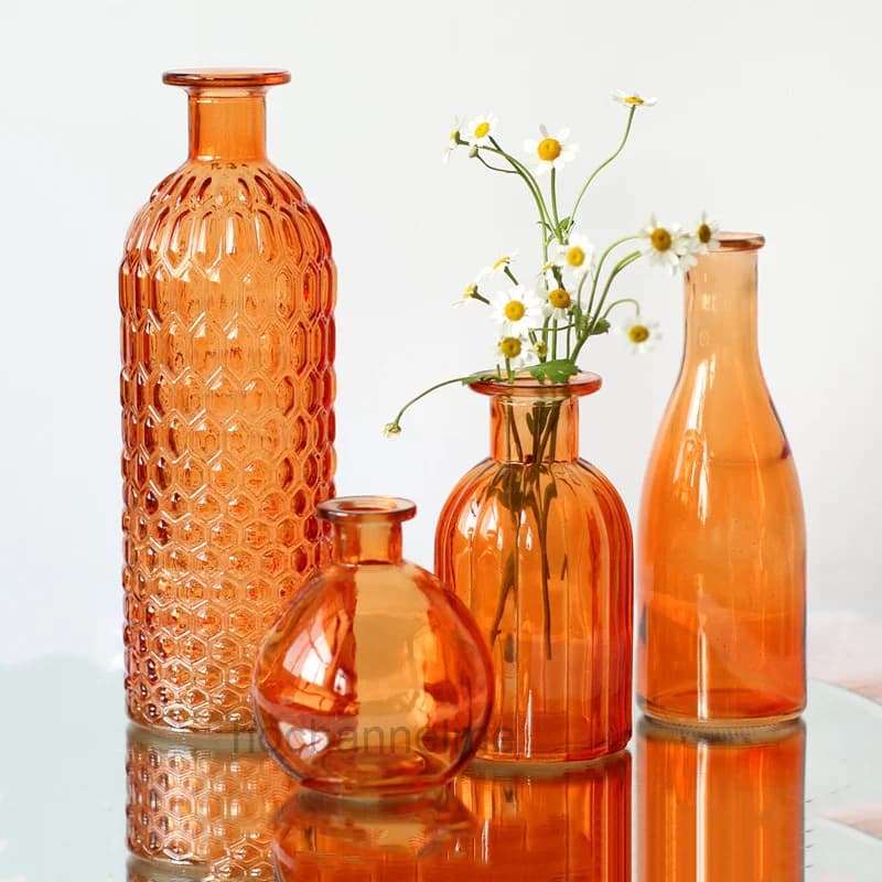 Glass Flower Vase for Table Decor