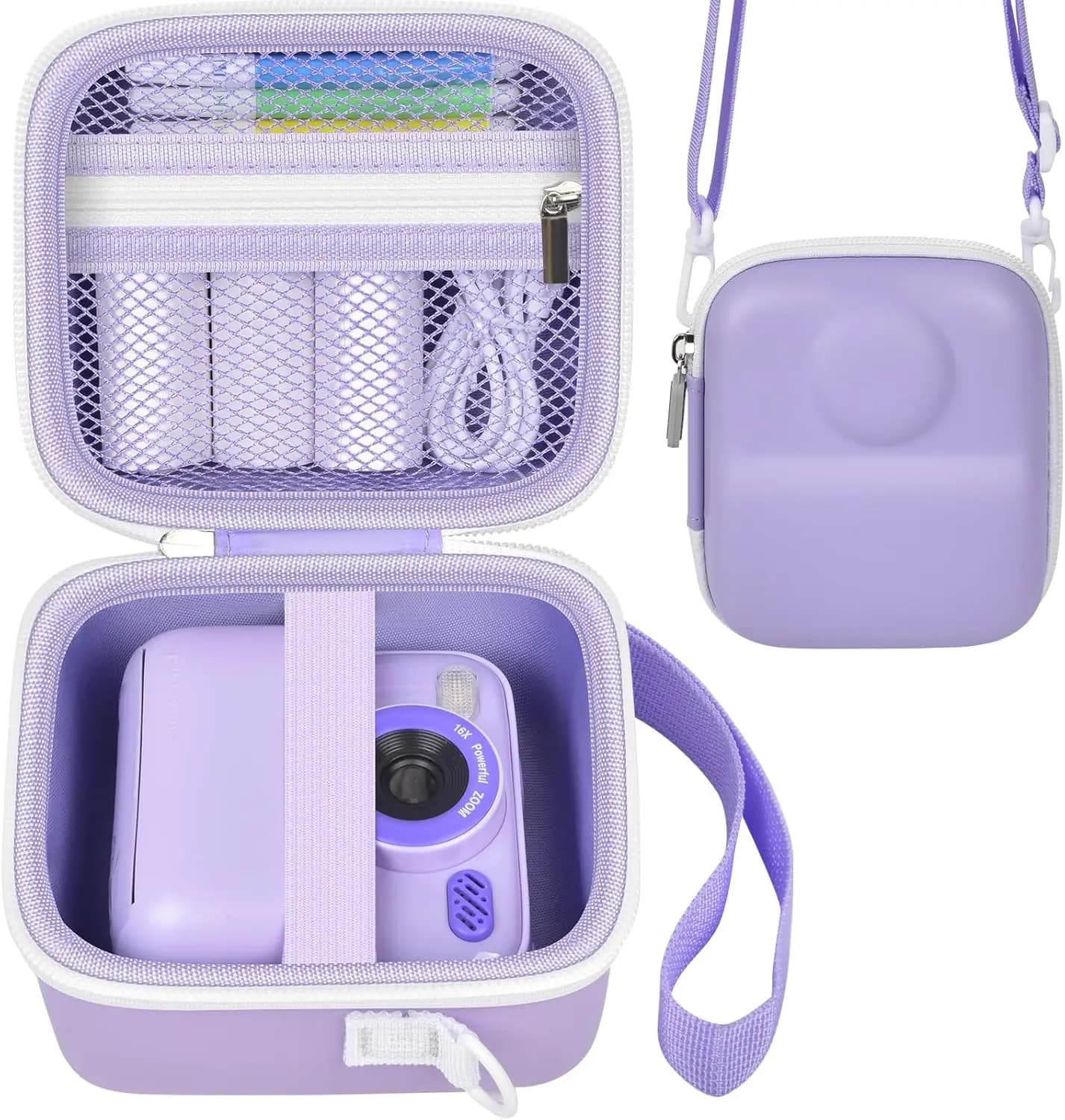 Kids Camera Storage Case with Accessories Pocket