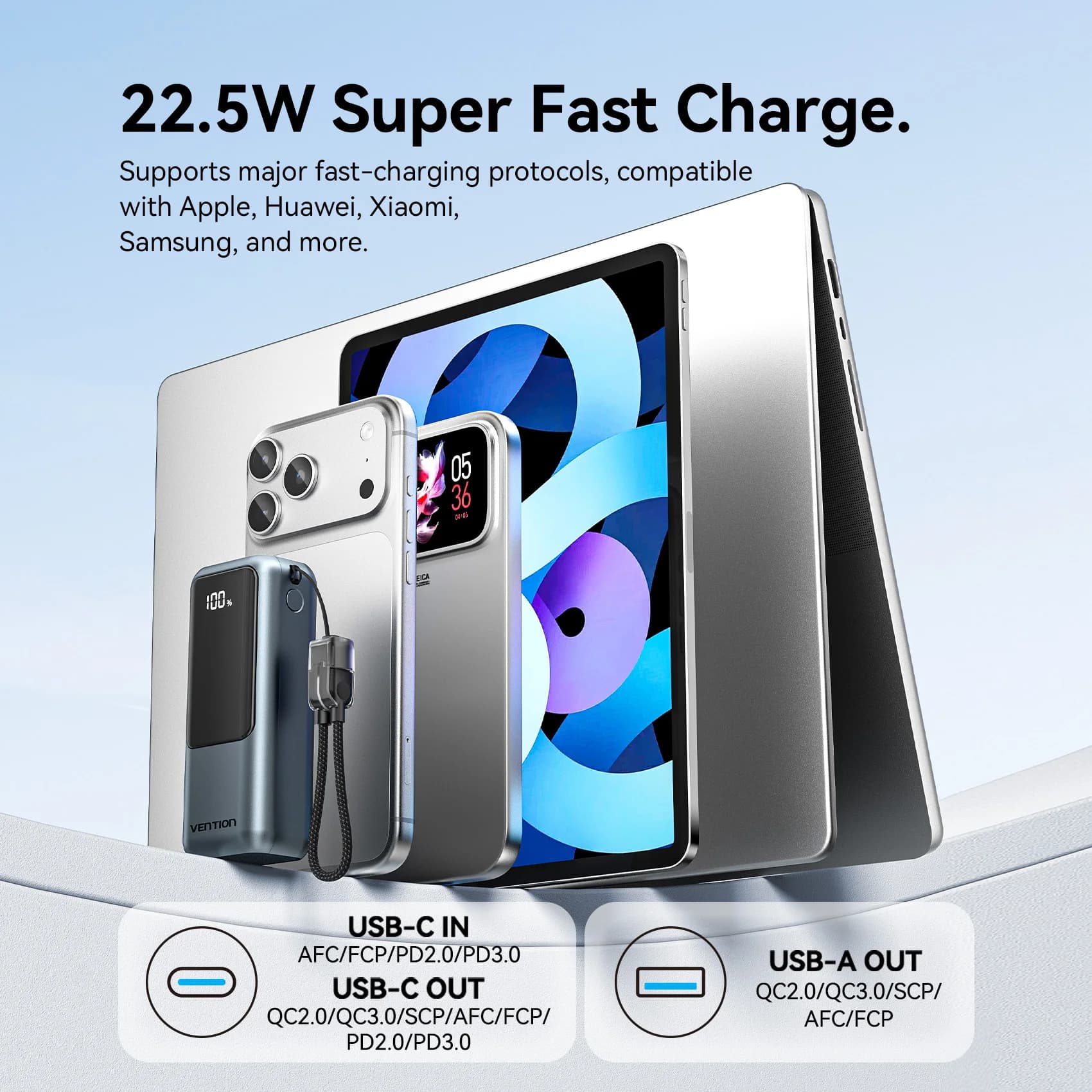 Mini Portable Charger 10000mAh 22.5W