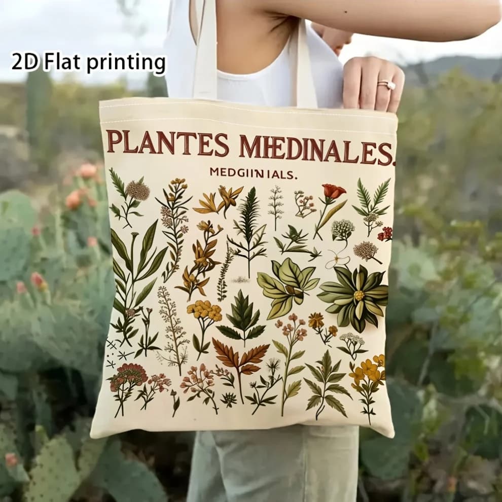 Open-Top Shopping Tote Bag