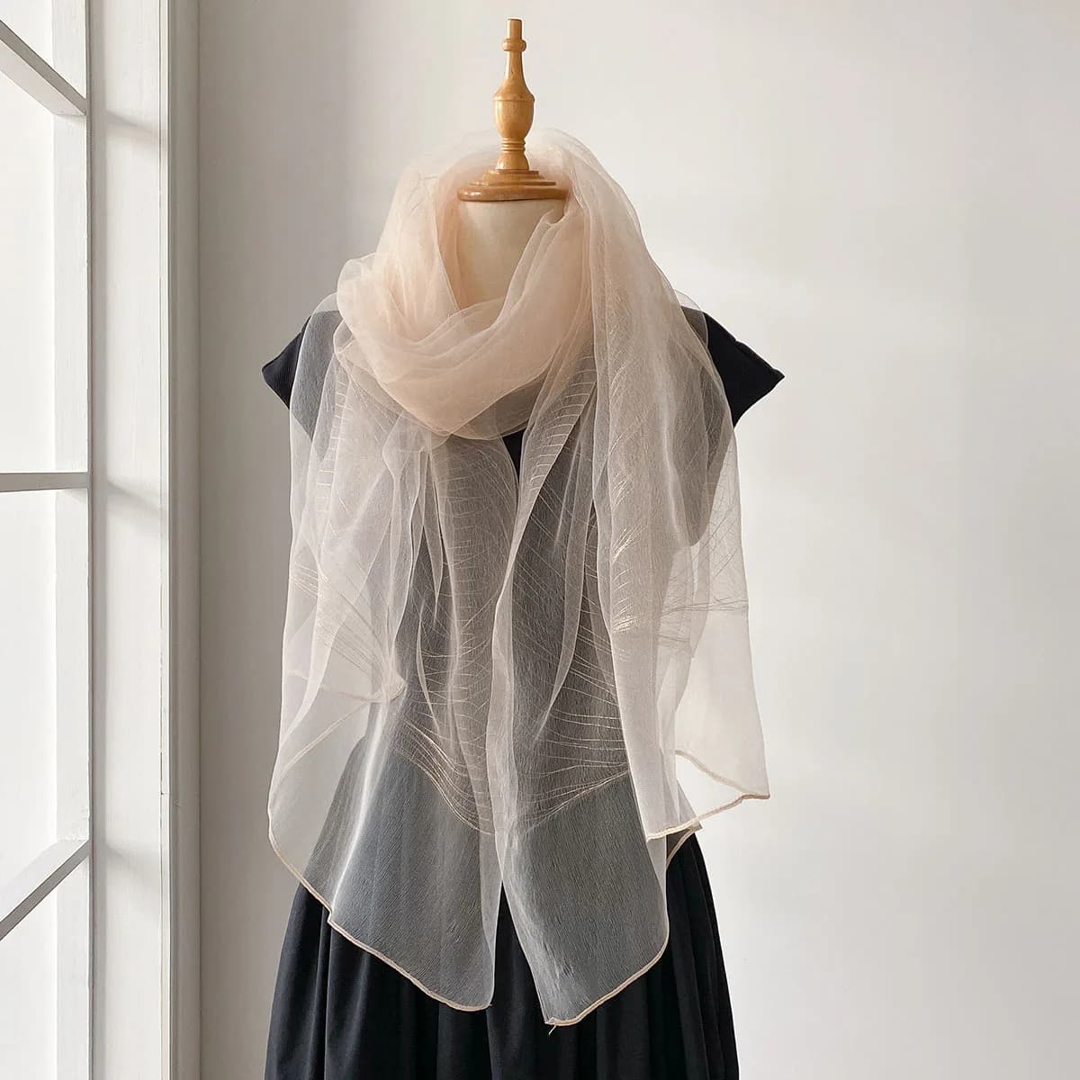 Lightweight Solid Scarf Shawl for Women