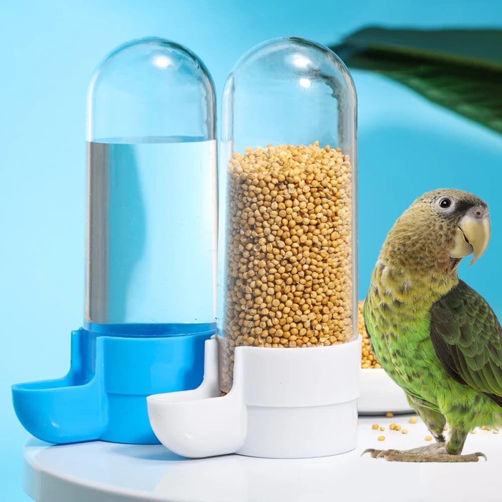 Bird Water Drinker Bottle with Cage Clip