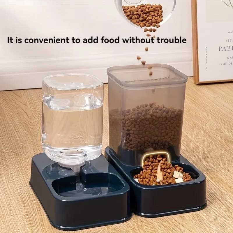 Automatic Portion-Control Pet Feeder with Water