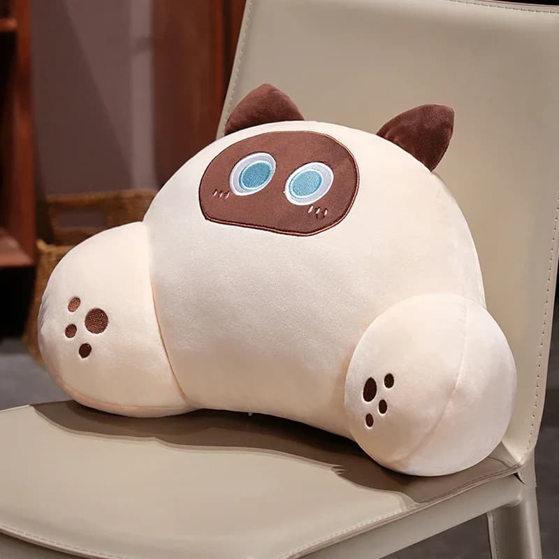 Thickened Cat Back Cushion Lumbar Support Pillow