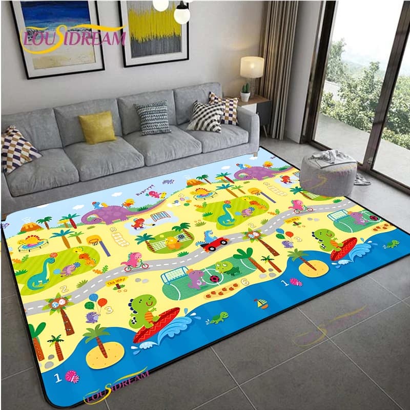 Road Traffic Non-Slip Area Rug