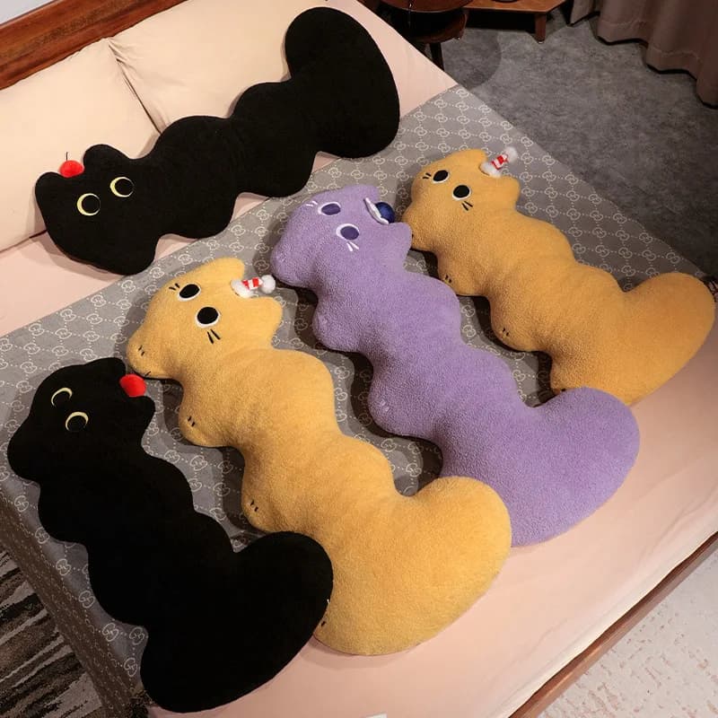 L-Shaped Plush Cat Bed Cushion