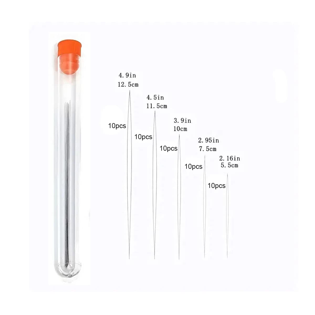 Assorted Open Beading Needles Set