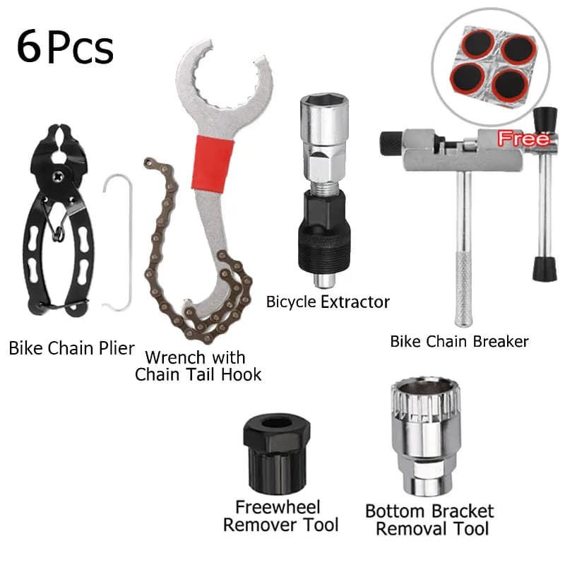 Bike Repair Tool Kit with Chain Breaker and Crank Puller