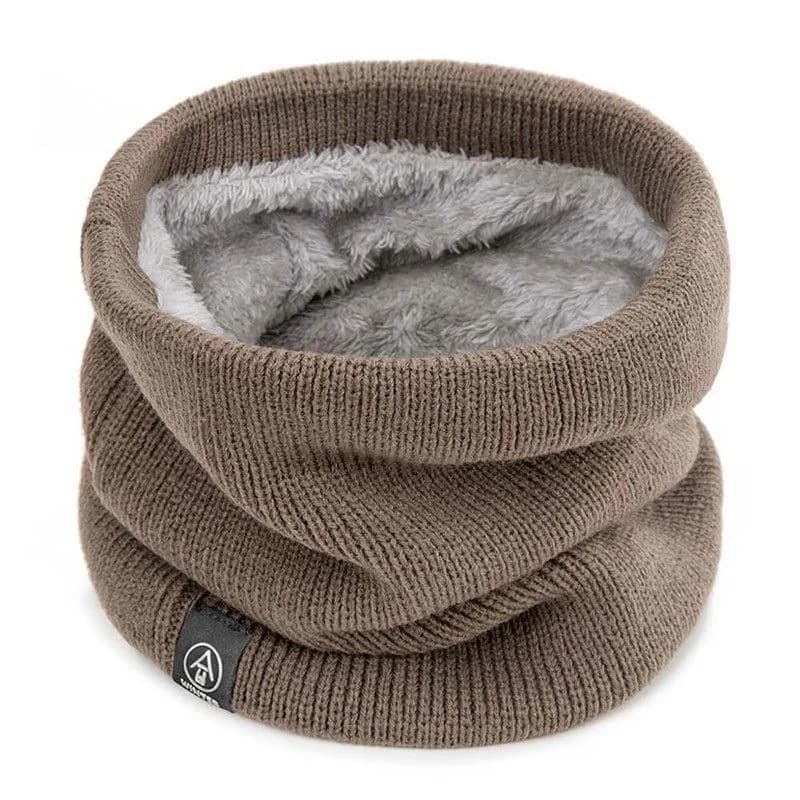 Winter Knit Neck Scarf with Mask Coverage