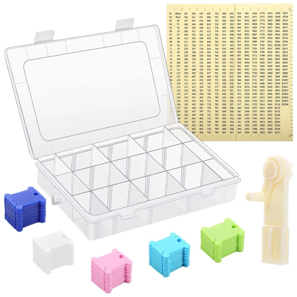 Embroidery Thread Organizer with Bobbin Winder