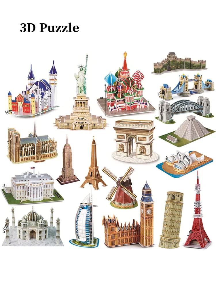 3D Jigsaw Puzzle Building Toy